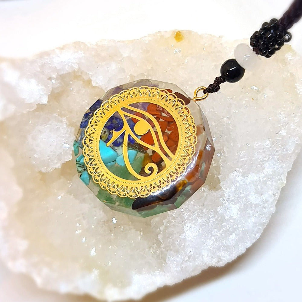 ozanao - orgonite pendentif 7 chakras