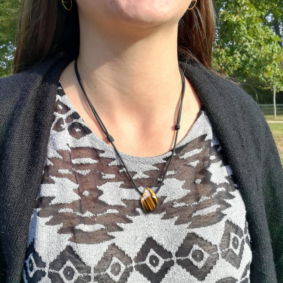 ozanao - pendentif oeil de tigre