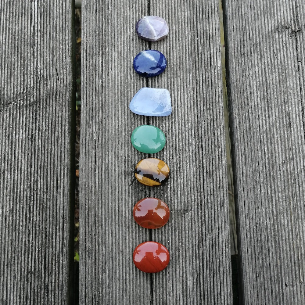 ozanao - pierres plates 7 chakras