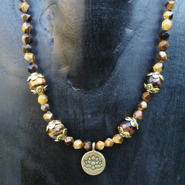 ozanao - sautoir oeil de tigre