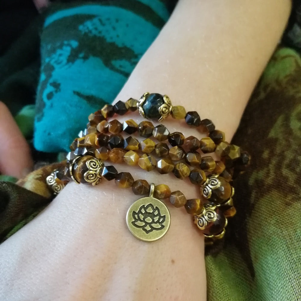 ozanao - sautoir oeil de tigre