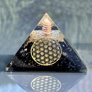 Orgonite Porte-sphère Avec Tourmaline - Pierre énergétique Décorative, Neuve Avec étiquettes