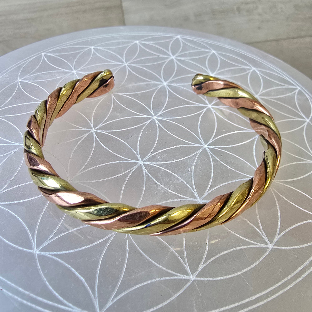 Bijoux-cadeau de bracelet de manchette fait main oxydé