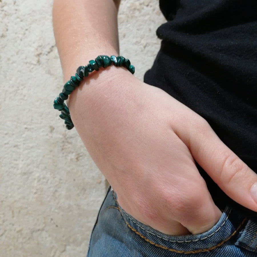 ozanao - bracelet baroque malachite