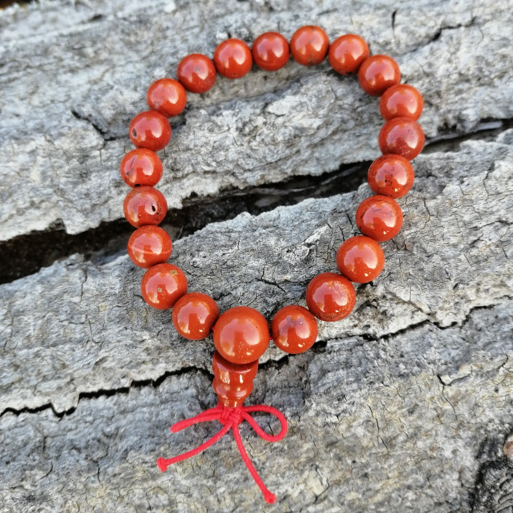 ozanao - bracelet mala jaspe rouge