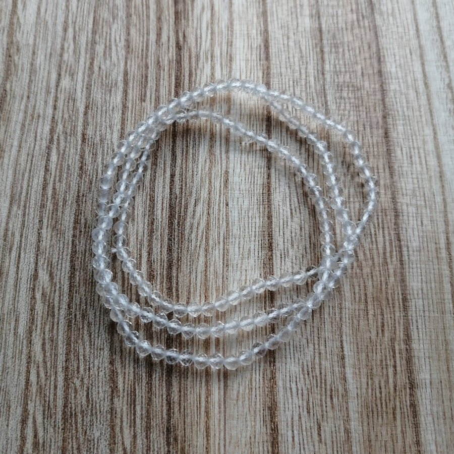 bracelet 3 rangs cristal de roche - ozanao