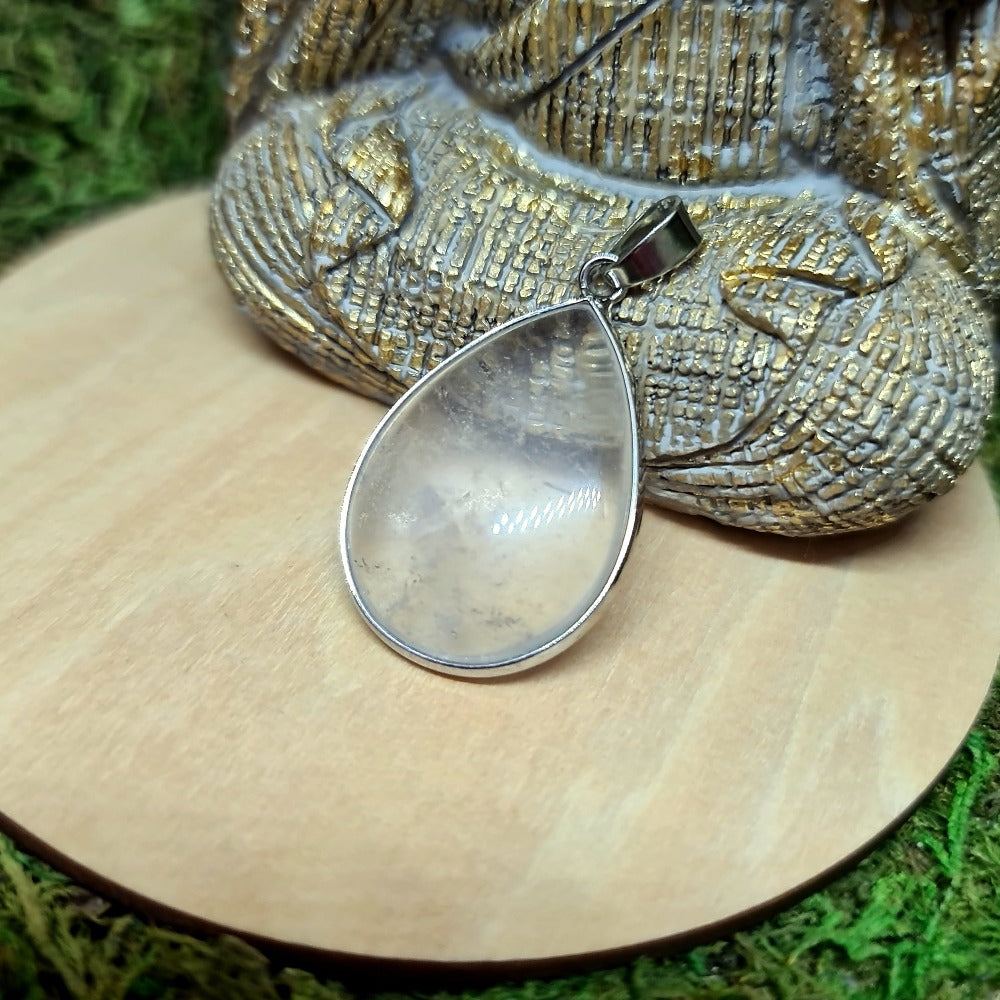 ozanao - pendentif cristal de roche