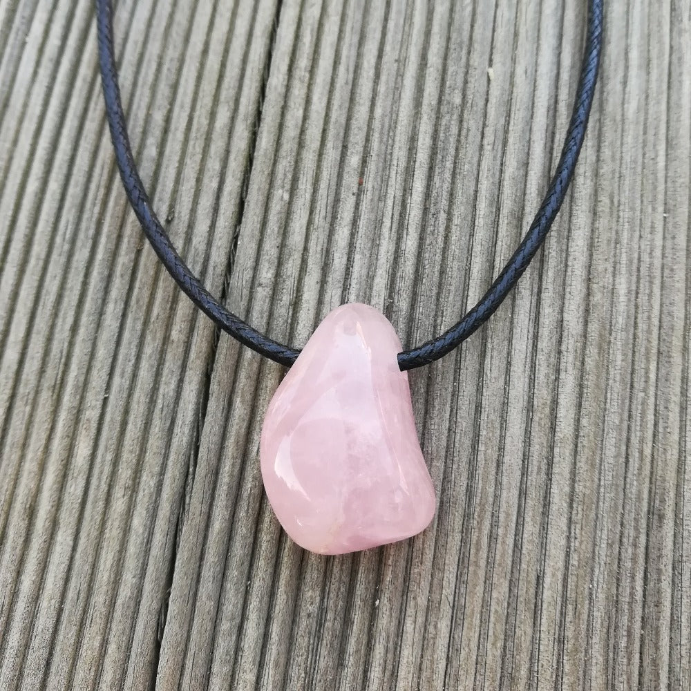 ozanao - pendentif quartz rose