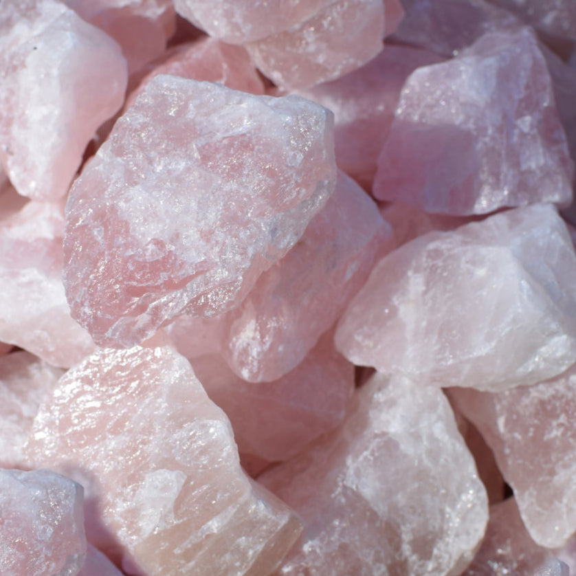 ozanao - pierre brute quartz rose